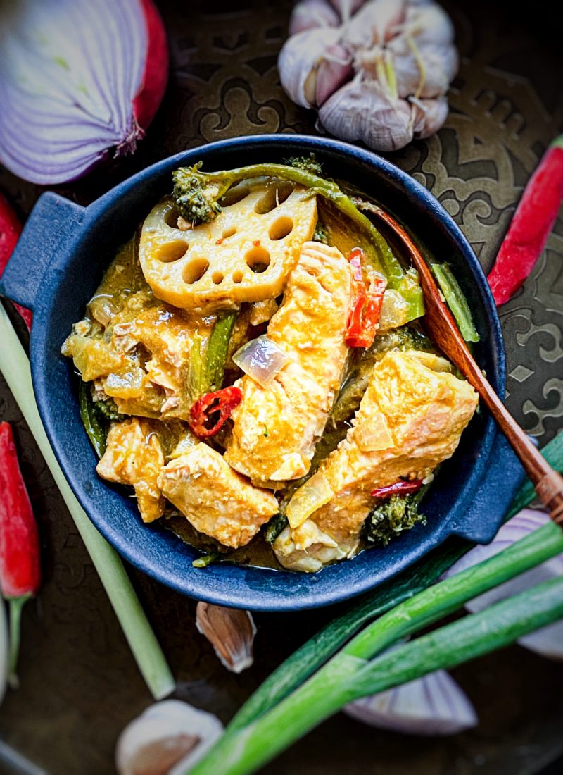 One-Pot Balinese Baked Salmon Curry